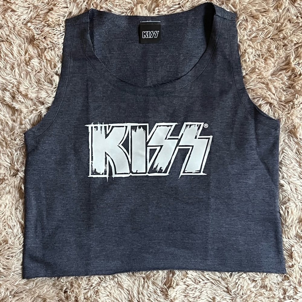 Kiss Women's Charcoal Tank Top
